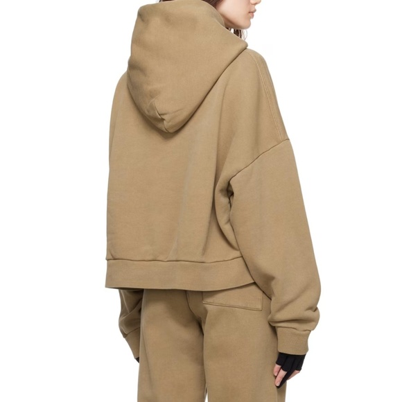 NWOT Entire Studios Khaki Heavy Hoodie Size XXS Unisex - Picture 2 of 4